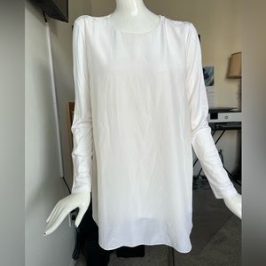 Sportmax women’s silk cream long sleeve  blouse-made in Italy